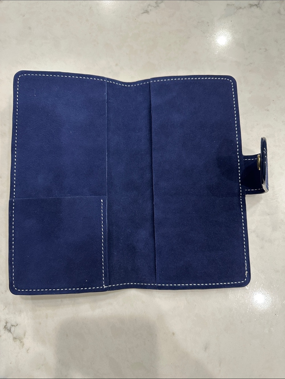 Navy Suede Hobonichi weeks  and weeks mega planner cover - Picture 3 of 8